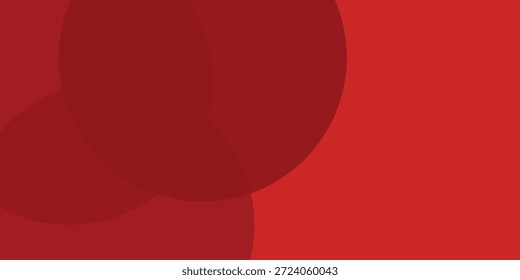Fundo de círculos vermelhos sobrepostos abstratos, ilustração de vetor.