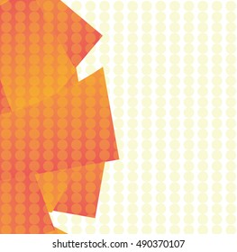 Abstract Overlapping Shapes With Circles Background