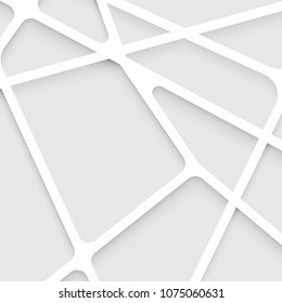 Abstract overlapping shapes and line background.