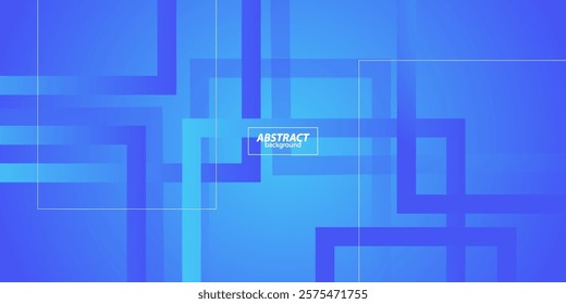 Abstract overlapping square pattern with blue gradient color geometric background. Cool pattern with simple style background. Vector Eps10