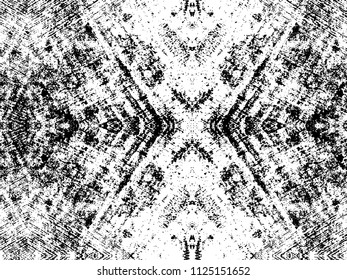 Abstract overlay distress floor, black and white seamless background, stucco grunge, cement or concrete wall textured. Vector illustration.