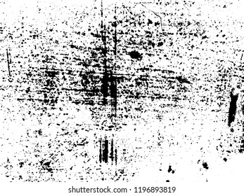 Abstract overlay distress floor, black and white seamless background, stucco grunge, cement or concrete wall textured. Vector illustration design with copy space.
