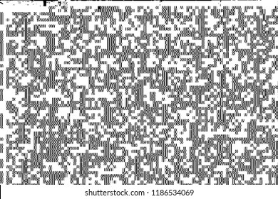 Abstract overlay glithc grunge texture. Distress design black and white texture. EPS10 vector.