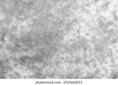 Abstract overlay, grunge halftone black dost texture background.