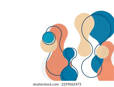 Abstract overlay shapes. Wavy shapes, flowing elements, flow lines. Trendy futuristic design for banner, flyer, poster, logo. Vector illustration.