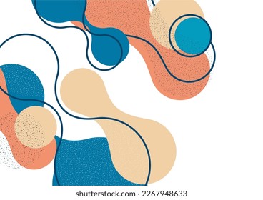 Abstract overlay shapes. Wavy shapes, flowing elements, flow lines. Trendy futuristic design for banner, flyer, poster, logo. Vector illustration.
