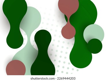 Abstract overlay shapes. Wavy shapes, flowing elements, flow lines. Trendy futuristic design for banner, flyer, poster, logo. Vector illustration.