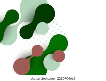 Abstract overlay shapes. Wavy shapes, flowing elements, flow lines. Trendy futuristic design for banner, flyer, poster, logo. Vector illustration.