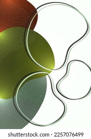 Abstract overlay shapes. Wavy shapes, smooth fluid gradient elements, flow lines. Trendy futuristic design for banner, flyer, poster, logo. Vector illustration.