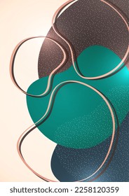 Abstract overlay shapes. Wavy shapes, smooth fluid gradient elements, flow lines. Trendy futuristic design for banner, flyer, poster, logo. Vector illustration.