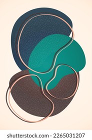 Formas de superposición abstractas. Formas onduladas, elementos de gradiente de fluido suave, líneas de flujo. Diseño futurista de moda para banner, volante, afiche, logo. Ilustración vectorial.