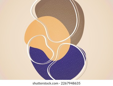 Formas de superposición abstractas. Formas onduladas, elementos de gradiente de fluido suave, líneas de flujo. Diseño futurista de moda para banner, volante, afiche, logo. Ilustración vectorial.