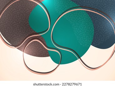 Formas de superposición abstractas. Formas onduladas, elementos de gradiente de fluido suave, líneas de flujo. Diseño futurista de moda para banner, volante, afiche, logo. Ilustración vectorial.