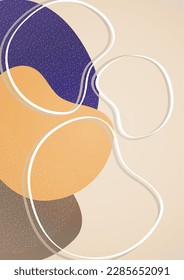 Formas de superposición abstractas. Formas onduladas, elementos de gradiente de fluido suave, líneas de flujo. Diseño futurista de moda para banner, volante, afiche, logo. Ilustración vectorial.