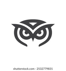 abstract owl character vector image