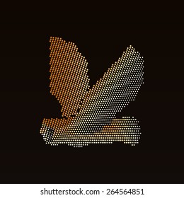 Abstract owl of circles