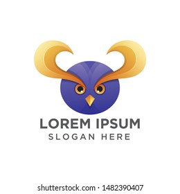 Abstract owl design illustration vector template