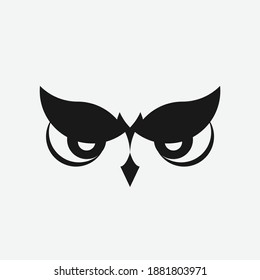 diseño de logotipo de ojo de búho abstracto