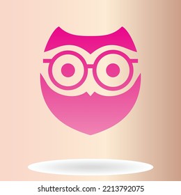 Abstract Owl logo design and symbol art