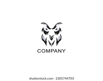 Abstract Owl Logo Design Vector Element