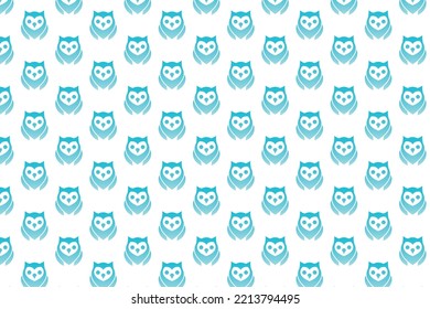 Abstract Owl logo pattern design 