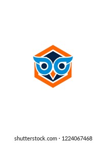 Abstract Owl Logo Template