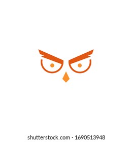 Abstract owl logo template vector icon design