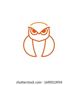 Abstract owl logo template vector icon design