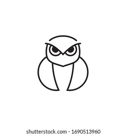 Abstract owl logo template vector icon design