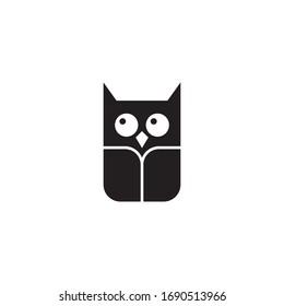 Abstract owl logo template vector icon design