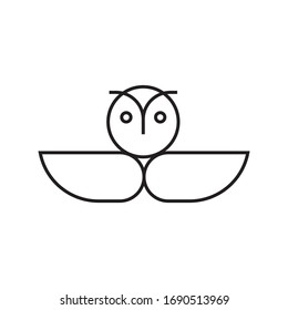 Abstract owl logo template vector icon design