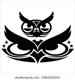 abstract owl logo vector for your company