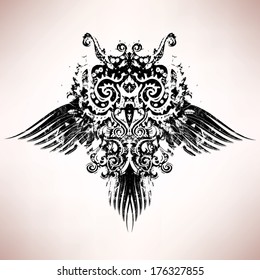 Abstract owl vector illustration