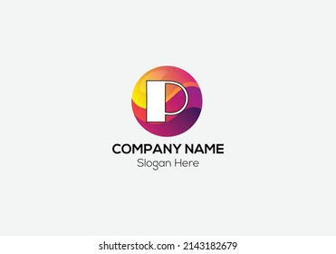Abstract P letter modern initial lettermarks logo design