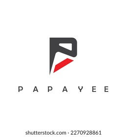 abstract PA letter icon vector concept design template web