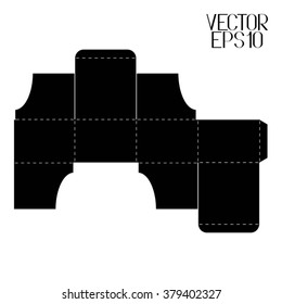 Abstract Packaging Box. Cover Template. Vector Illustration