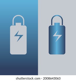 abstract padlock logo with gradient color
