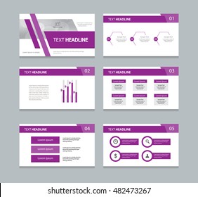 abstract page cover and page layout background for business presentation slides Template with info graphic and charts  design element