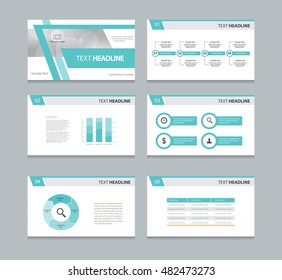 abstract page cover and page layout background for business presentation slides Template with info graphic and charts  design element