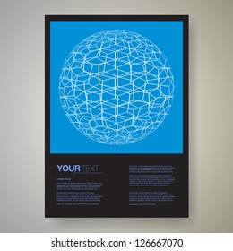 Abstract page layout design vector with your text