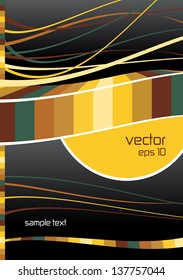 abstract page layout with place for your text, modern glossy concept with colorful shapes and symmetrical lines
