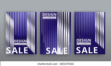 Abstract page templates set, retro wave creative hipster, silver metalic tech backgrond. Stylish geometric creative futuristic cover, 90s style, banners, creative modern design, flyer, hi tech