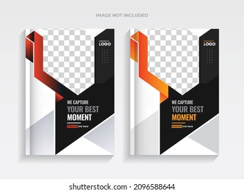 Abstract Pages Colorful Photography Brochure Cover Design Template. Creative And Modern Brochure Layout Theme For Multipurpose Use