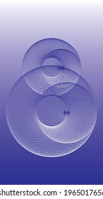 Abstract paint background with openwork spheres. Planet system. Modern screen vector design for mobile