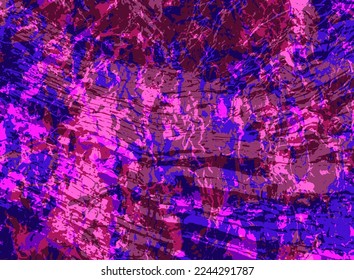 Abstract paint background. Rough surface colored vintage wallpaper. Scratch art pattern. Dirty paint splatter. Material design. Wall grainy canvas. Billboard backgrond texture.