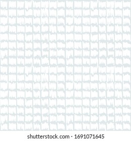 Abstract paint brush seamless pattern. White brush hand draw elements on a blue background.