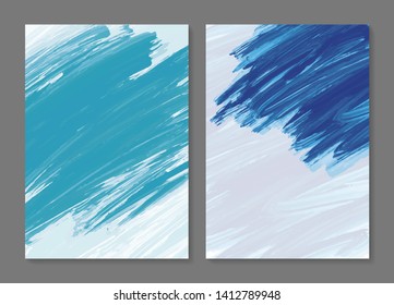 Abstract paint brush stroke background vector illustration