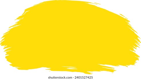 Forma amarilla del pincel de pintura abstracto