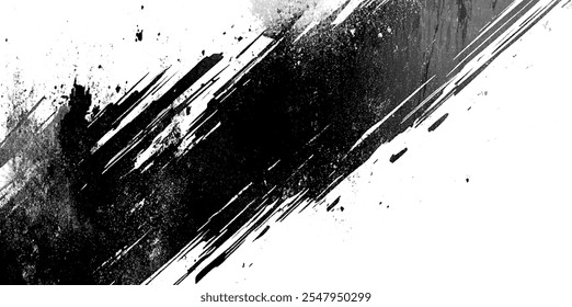 Pinceladas abstractas del pincel, texturas dibujadas a mano del trazo del pincel