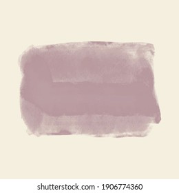 Pincel de pintura abstracto sobre fondo blanco. Papel acuarela de textura. Ilustración vectorial.